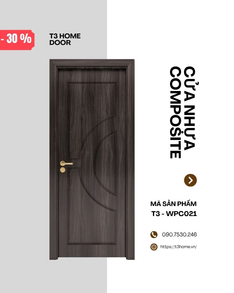 CỬA NHỰA GỖ COMPOSITE T3-WPC021